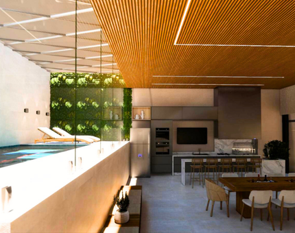 churrasqueira com piscina privativa