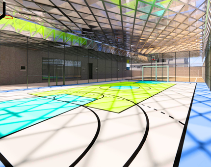 quadra poliesportiva coberta